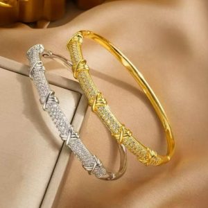 Crystal Wrap Stainless Bracelet