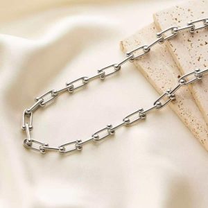 Silver Link Stainless Necklace
